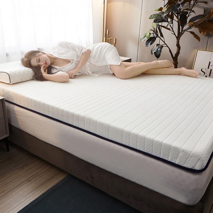 91家纺网 家纺一手货源 找家纺 欣罗兰垫业 2022三明治针织记忆棉床垫 繁茂白