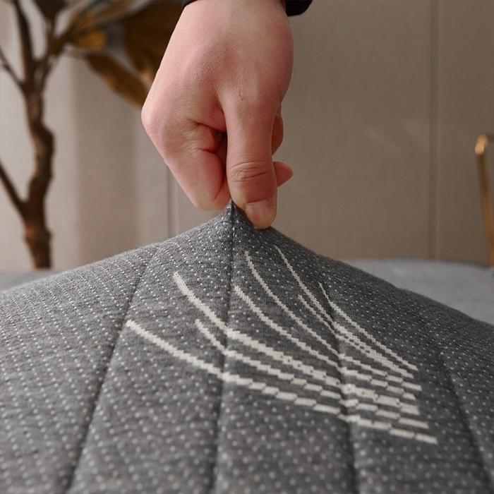 91家纺网 家纺一手货源 找家纺 欣罗兰垫业 2022三明治针织记忆棉床垫 繁茂灰