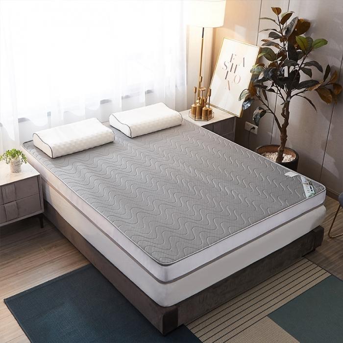 91家纺网 家纺一手货源 找家纺 欣罗兰垫业 2022三明治针织记忆棉床垫 针织棉波浪灰