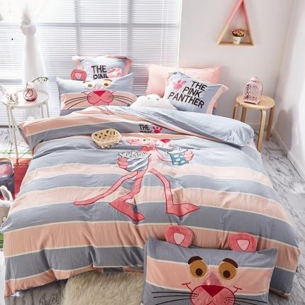 91家纺网 家纺一手货源 找家纺 （总）木堇 2020新款全棉水洗棉工艺款四件套