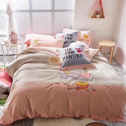 木堇 2020新款全棉水洗棉工艺款四件套 大象