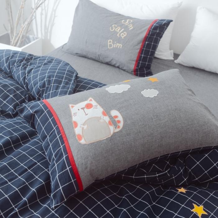 91家纺网 家纺一手货源 找家纺 木堇 2020新款全棉水洗棉工艺款四件套 猫和老鼠