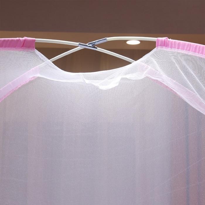 91家纺网 家纺一手货源 找家纺 博诺蚊帐 2021新款加高防蚊魔术蚊帐 可爱猫咪-粉