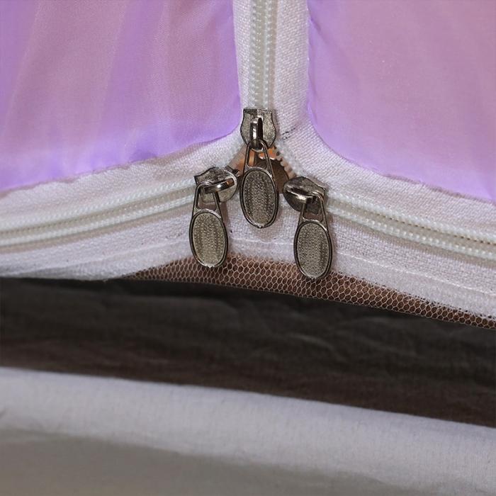 91家纺网 家纺一手货源 找家纺 博诺蚊帐 2021新款加高防蚊魔术蚊帐 可爱猫咪-紫