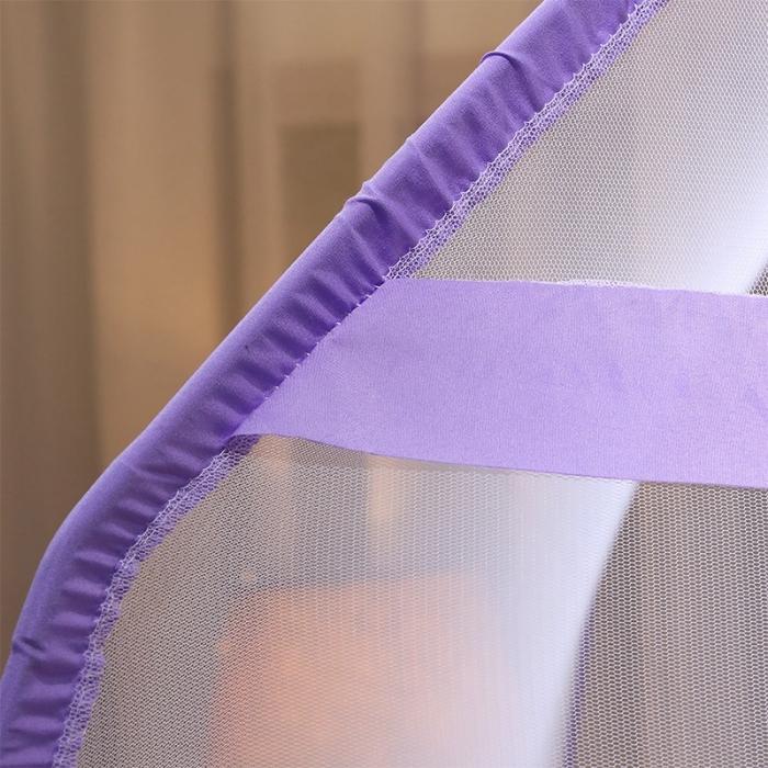 91家纺网 家纺一手货源 找家纺 博诺蚊帐 2021新款加高防蚊魔术蚊帐 可爱猫咪-紫