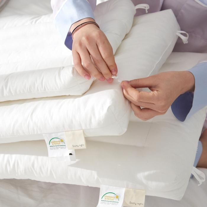 91家纺网 家纺一手货源 找家纺 方回 2022新款分区全棉枕