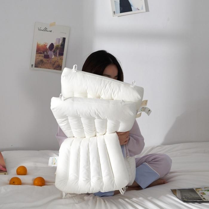 91家纺网 家纺一手货源 找家纺 方回 2022新款分区全棉枕