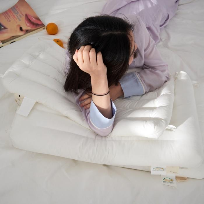 91家纺网 家纺一手货源 找家纺 方回 2022新款分区全棉枕