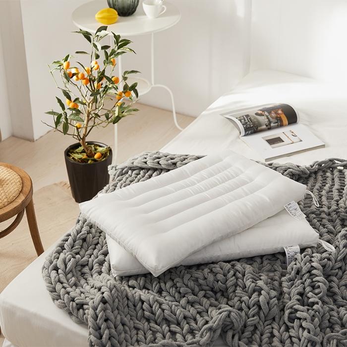 91家纺网 家纺一手货源 找家纺 （总）微枕芯 2020新款莫兰迪三色高低羽丝绒枕 单人枕头