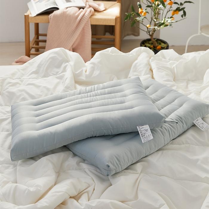 91家纺网 家纺一手货源 找家纺 （总）微枕芯 2020新款莫兰迪三色高低羽丝绒枕 单人枕头