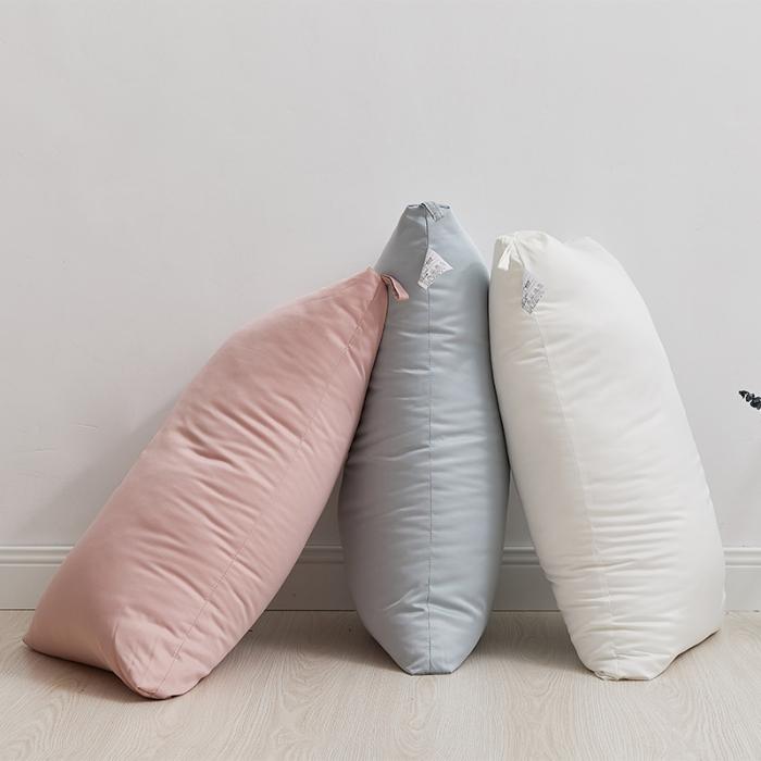 91家纺网 家纺一手货源 找家纺 （总）微枕芯 2020新款莫兰迪三色高低羽丝绒枕 单人枕头