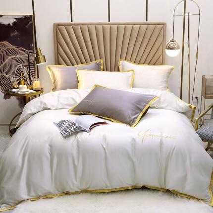 91家纺网 家纺一手货源 找家纺 （总）安妮家居 2020新款全棉水洗真丝凯茜四件套新实拍