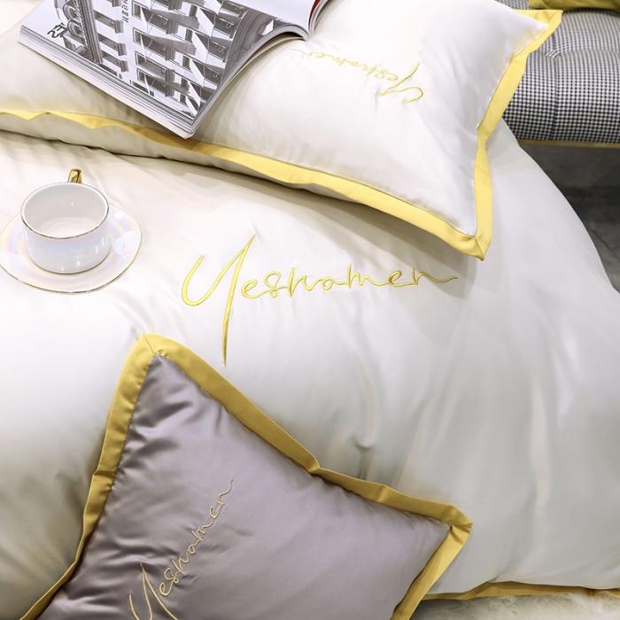 91家纺网 家纺一手货源 找家纺 （总）安妮家居 2020新款全棉水洗真丝凯茜四件套新实拍