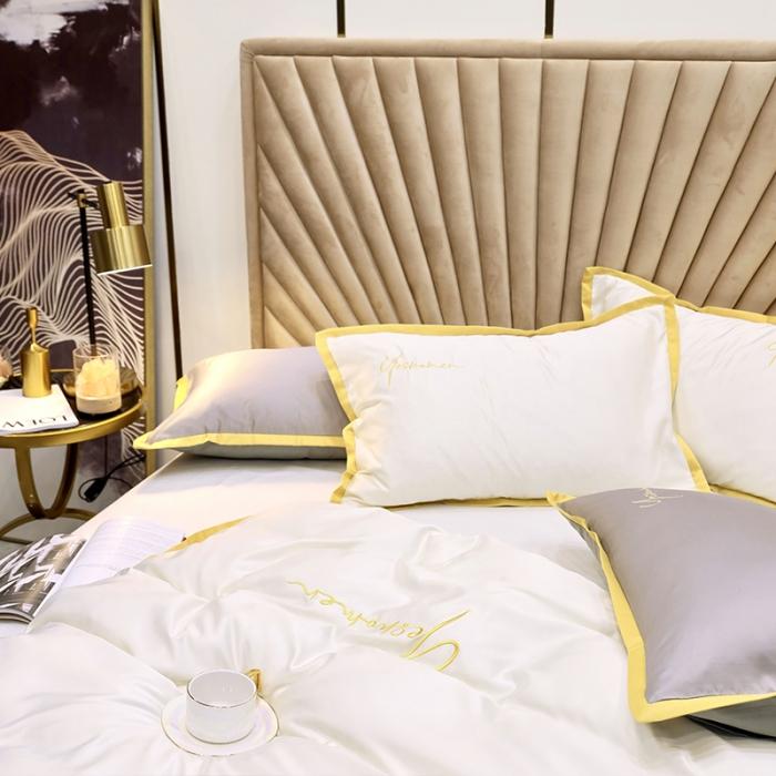 91家纺网 家纺一手货源 找家纺 （总）安妮家居 2020新款全棉水洗真丝凯茜四件套新实拍