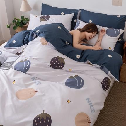 91家纺网 家纺一手货源 找家纺 HL原创 2020春夏新款13070全棉四件套 水果派