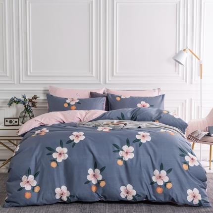 91家纺网 家纺一手货源 找家纺 HL原创 2020春夏新款13070全棉四件套 春华秋实-灰