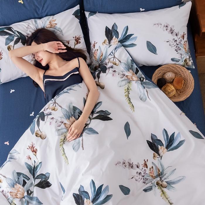 91家纺网 家纺一手货源 找家纺 HL原创 2020春夏新款13070全棉四件套 静待花开