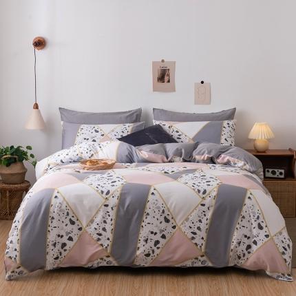 HL原创 2020春夏新款13070全棉四件套 摩卡