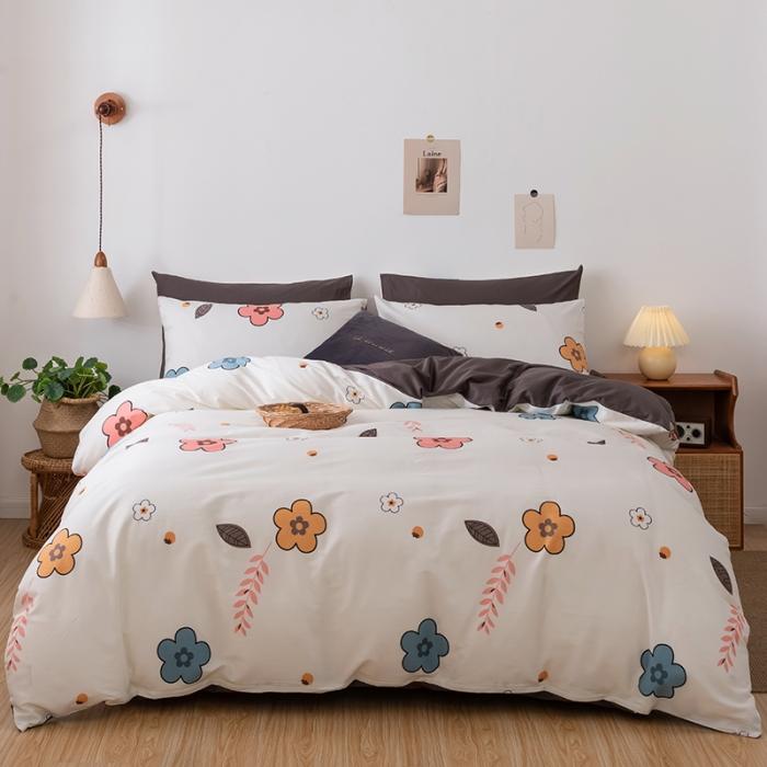 91家纺网 家纺一手货源 找家纺 HL原创 2020春夏新款13070全棉四件套 花环