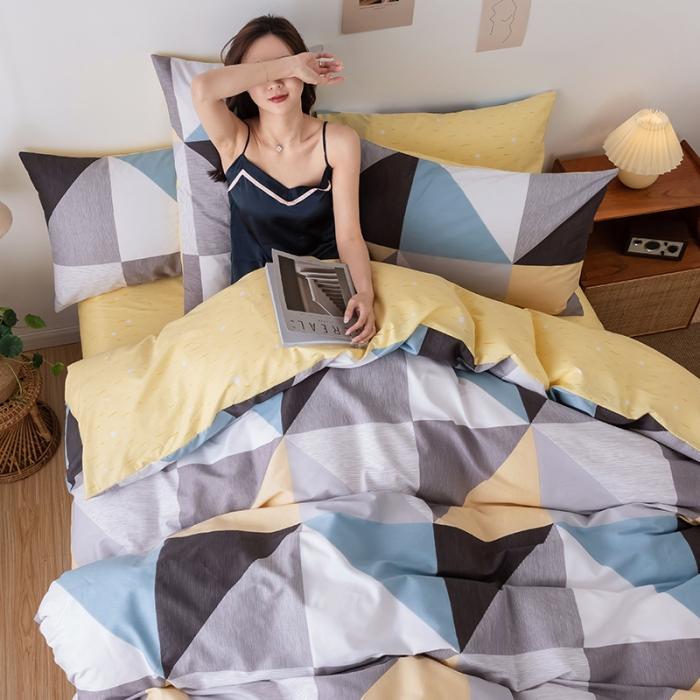 91家纺网 家纺一手货源 找家纺 HL原创 2020春夏新款13070全棉四件套 五月