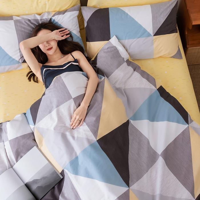 91家纺网 家纺一手货源 找家纺 HL原创 2020春夏新款13070全棉四件套 五月