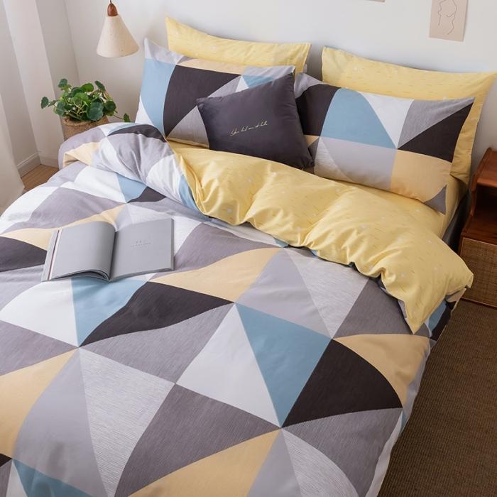 91家纺网 家纺一手货源 找家纺 HL原创 2020春夏新款13070全棉四件套 五月