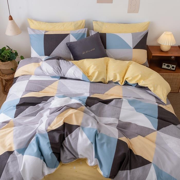 91家纺网 家纺一手货源 找家纺 HL原创 2020春夏新款13070全棉四件套 五月