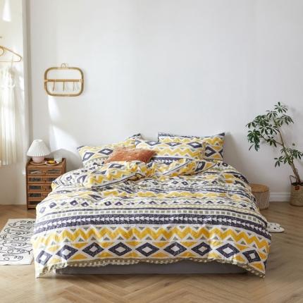 91家纺网 家纺一手货源 找家纺 梦家居 2020新款北欧全棉四件套 图森