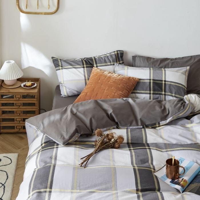 91家纺网 家纺一手货源 找家纺 梦家居 2020新款北欧全棉四件套 伯兰