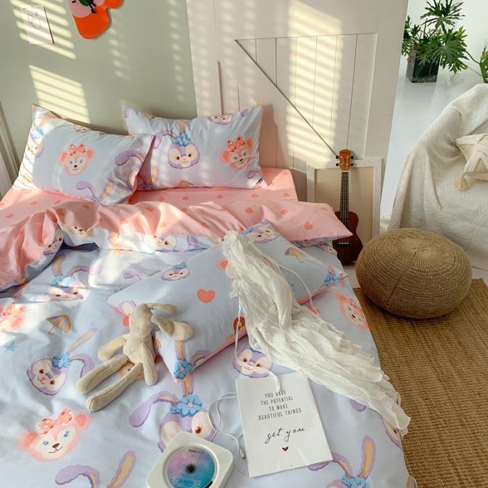 91家纺网 家纺一手货源 找家纺 （总）时年家纺 2020新款全棉四件套小可爱系列