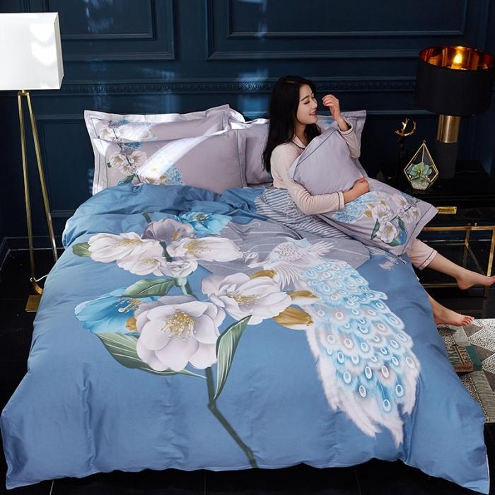 91家纺网 家纺一手货源 找家纺 （总1）雲归梦 2020新款13372全棉大版四件套第二批