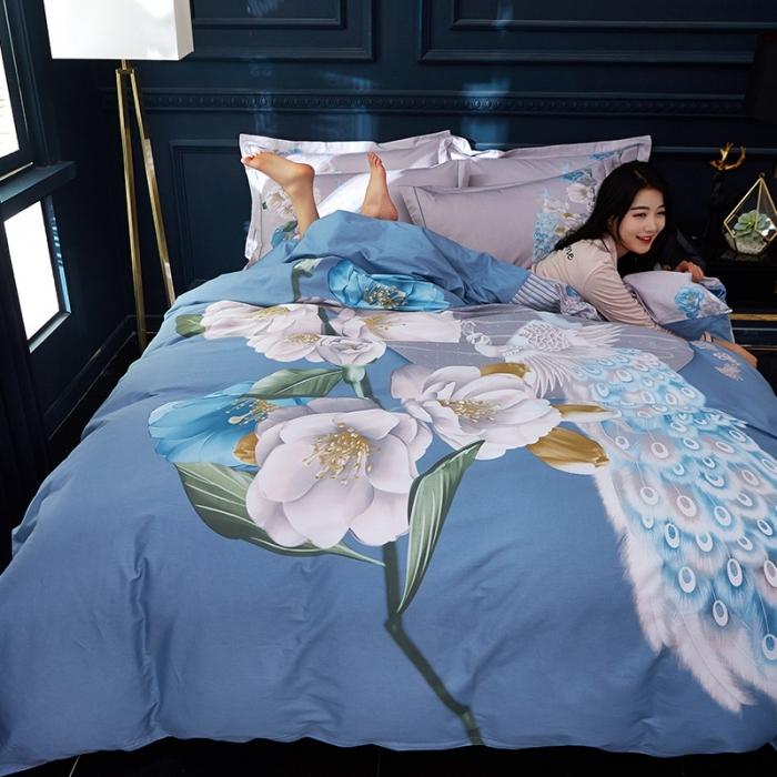 91家纺网 家纺一手货源 找家纺 （总1）雲归梦 2020新款13372全棉大版四件套第二批