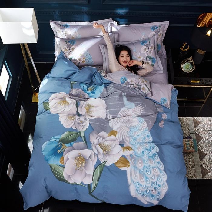 91家纺网 家纺一手货源 找家纺 （总1）雲归梦 2020新款13372全棉大版四件套第二批