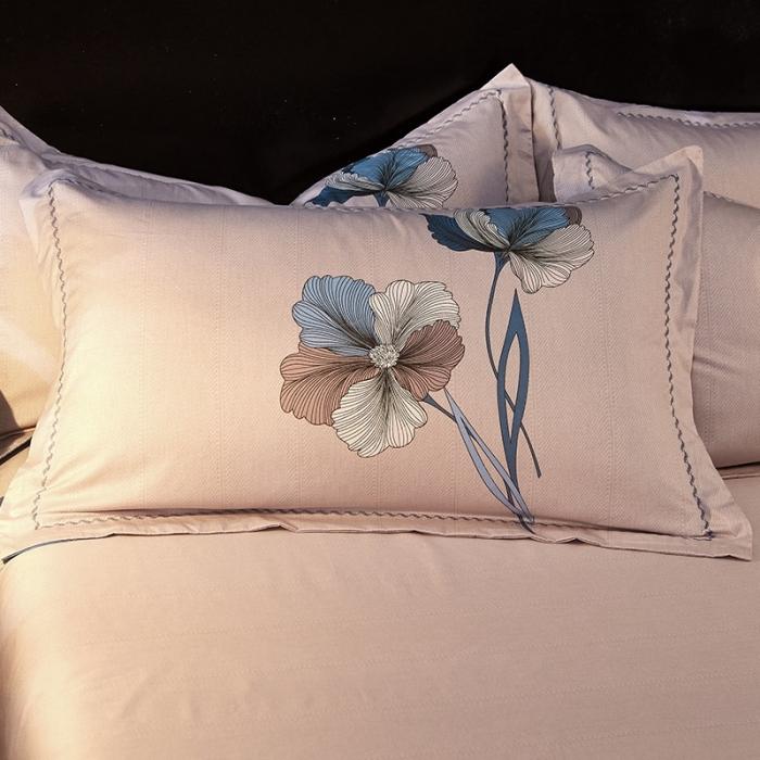 91家纺网 家纺一手货源 找家纺 雲归梦 2020新款13372全棉大版四件套第二批 出水芙蓉