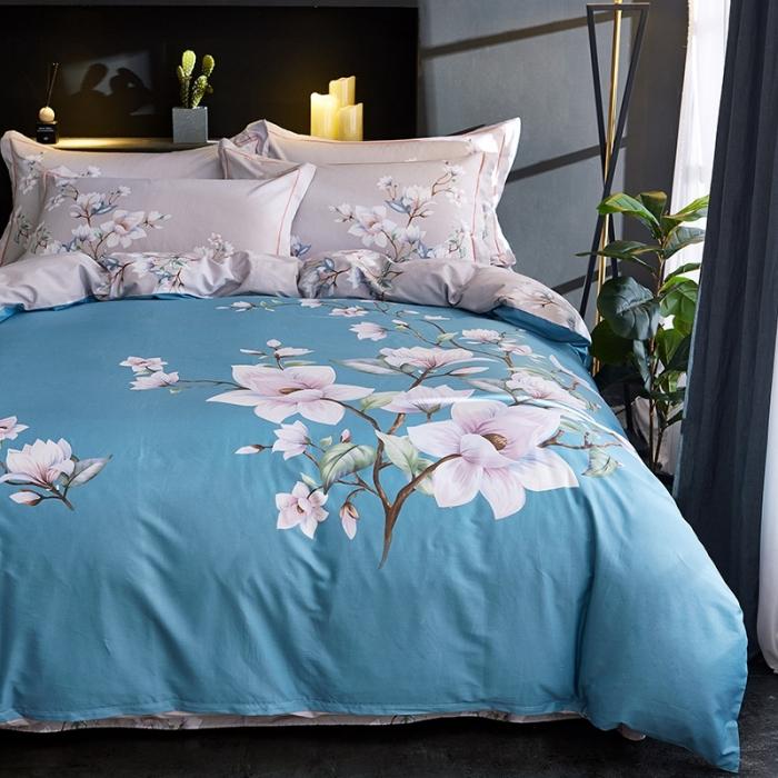 91家纺网 家纺一手货源 找家纺 雲归梦 2020新款13372全棉大版四件套第二批 芳华