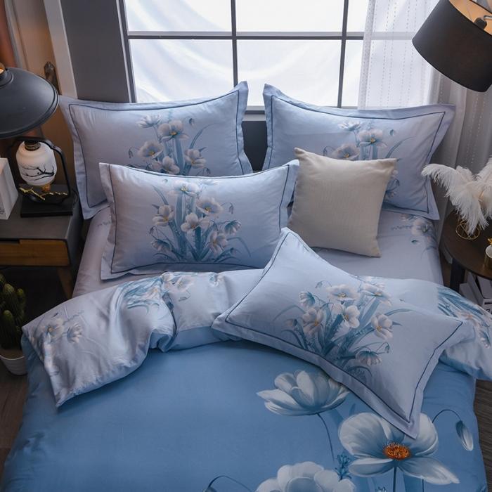 91家纺网 家纺一手货源 找家纺 雲归梦 2020新款13372全棉大版四件套第二批 花间叙事