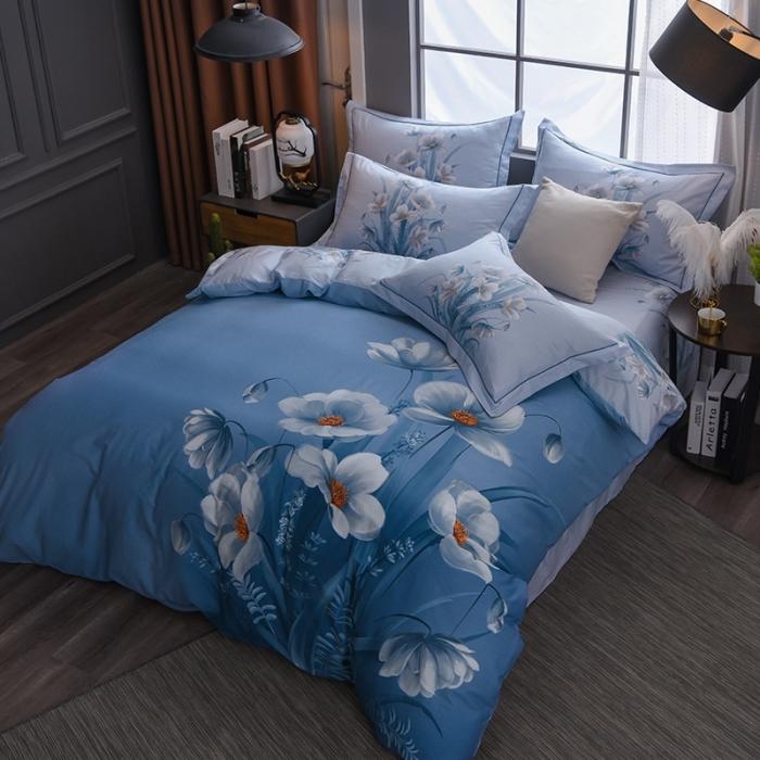 91家纺网 家纺一手货源 找家纺 雲归梦 2020新款13372全棉大版四件套第二批 花间叙事