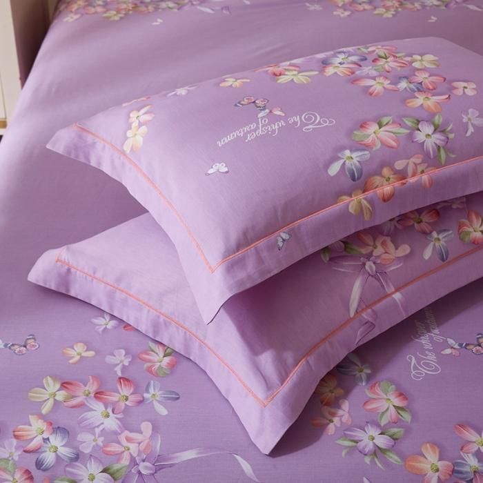 91家纺网 家纺一手货源 找家纺 雲归梦 2020新款13372全棉大版四件套第二批 花影重重