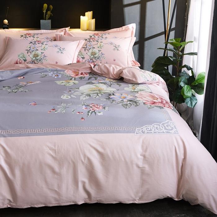 91家纺网 家纺一手货源 找家纺 雲归梦 2020新款13372全棉大版四件套第二批 盛世牡丹