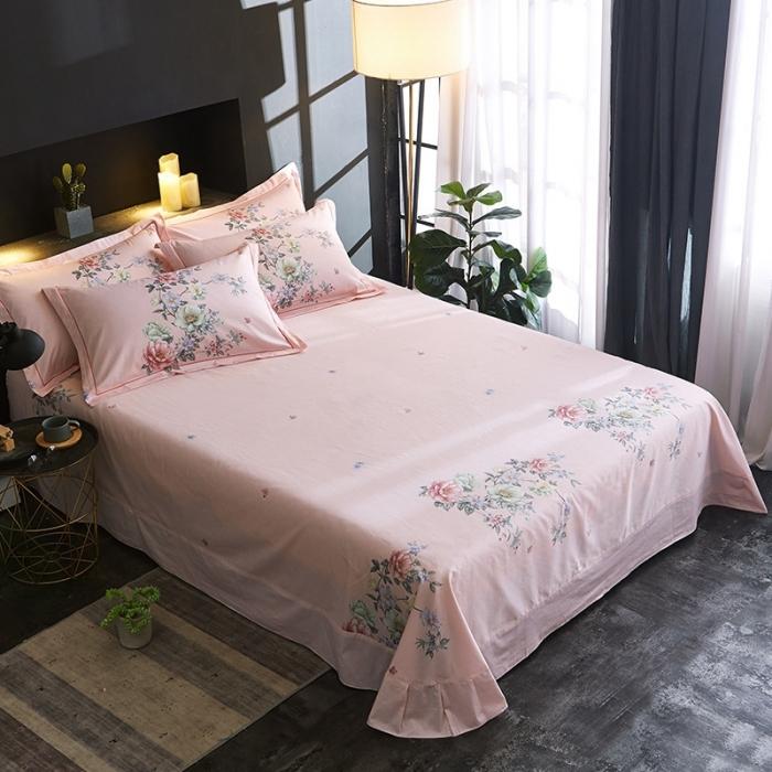 91家纺网 家纺一手货源 找家纺 雲归梦 2020新款13372全棉大版四件套第二批 盛世牡丹