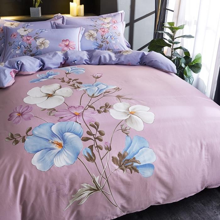 91家纺网 家纺一手货源 找家纺 雲归梦 2020新款13372全棉大版四件套第二批 香颂