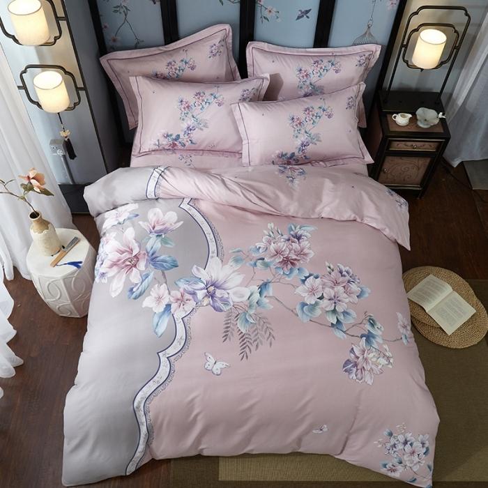 91家纺网 家纺一手货源 找家纺 雲归梦 2020新款13372全棉大版四件套第二批 意韵东方