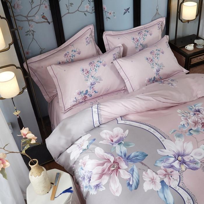 91家纺网 家纺一手货源 找家纺 雲归梦 2020新款13372全棉大版四件套第二批 意韵东方