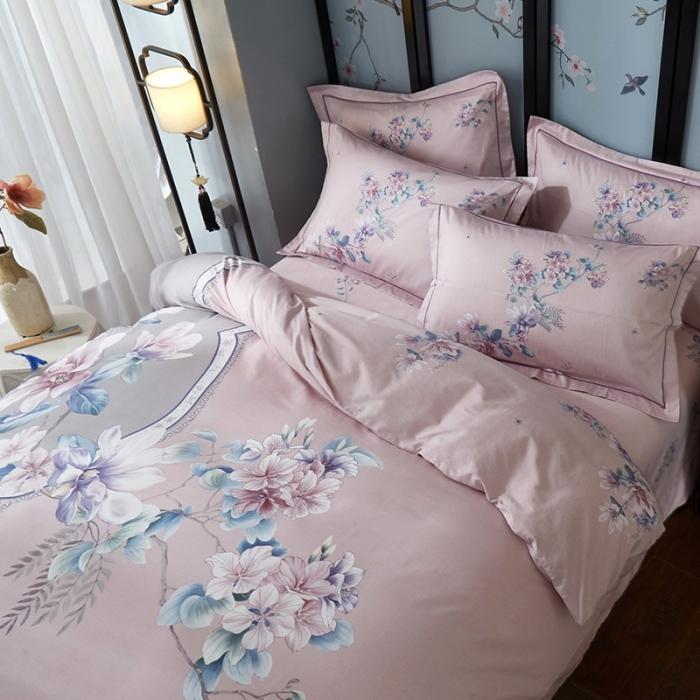 91家纺网 家纺一手货源 找家纺 雲归梦 2020新款13372全棉大版四件套第二批 意韵东方