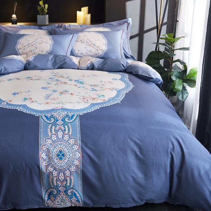 91家纺网 家纺一手货源 找家纺 雲归梦 2020新款13372全棉大版四件套第二批 云锦织