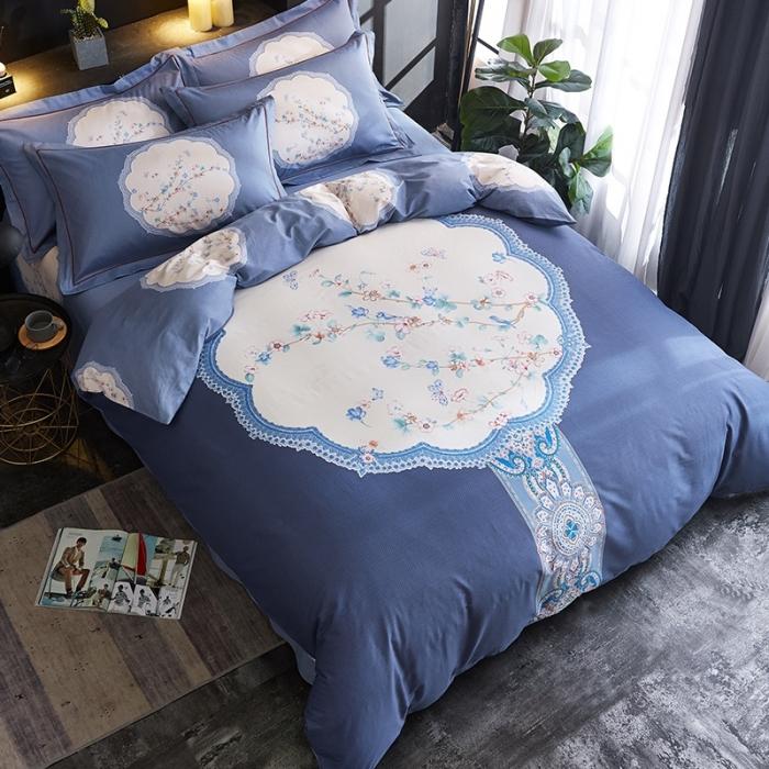 91家纺网 家纺一手货源 找家纺 雲归梦 2020新款13372全棉大版四件套第二批 云锦织