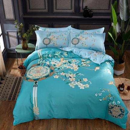 雲归梦 2020新款13372全棉大版四件套第二批 竹林风