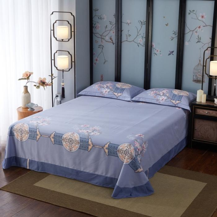 91家纺网 家纺一手货源 找家纺 雲归梦 2020新款13372全棉大版四件套第二批 碧玉成妆