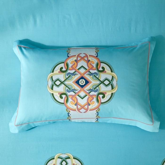 91家纺网 家纺一手货源 找家纺 雲归梦 2020新款13372全棉大版四件套第二批 春风南岸