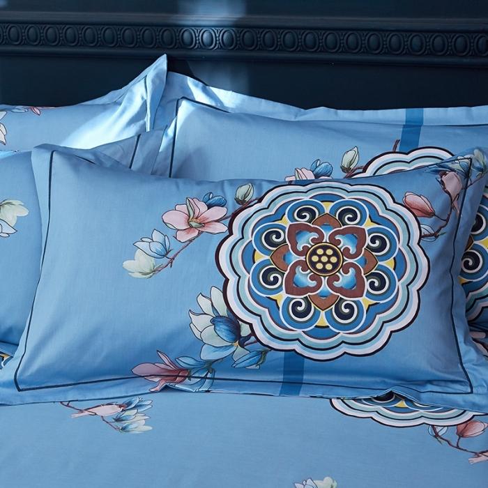 91家纺网 家纺一手货源 找家纺 雲归梦 2020新款13372全棉大版四件套第二批 洛思韵